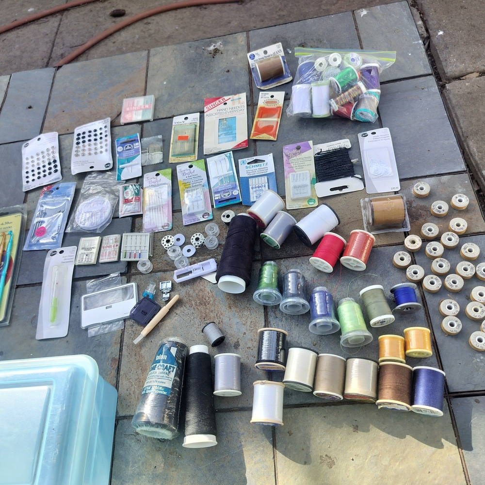 Assorted Sewing Thread and Accessories